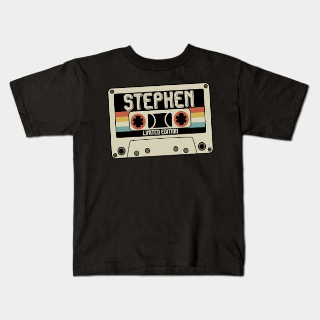 Stephen - Limited Edition - Vintage Style Kids T-Shirt by Debbie Art